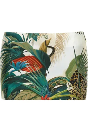 Roberto Cavalli Minifalda con estampado de jungla