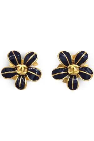 CHANEL Pendientes con motivo floral 2003