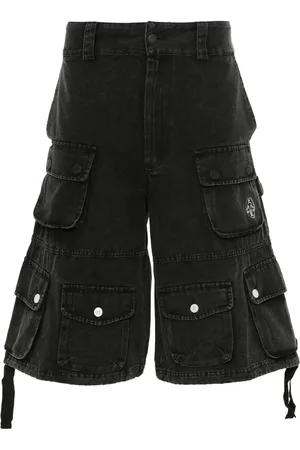 Untitled Artworks Bermudas cargo con logo bordado