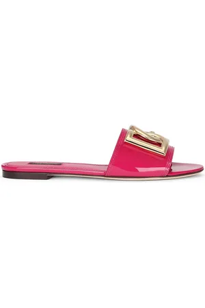Dolce & Gabbana Sandalias de charol con logo DG