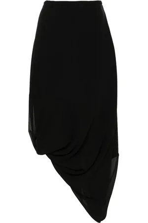 Maison Margiela Falda midi drapeada