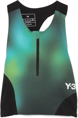 Y-3 Top deportivo con estampado abstracto