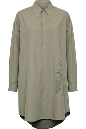 Maison Margiela Vestido camisero de popelina