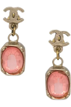 CHANEL Pendientes con colgante CC 2007