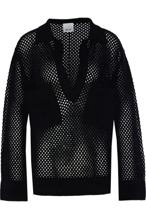 Allude Top oversize con detalle de malla