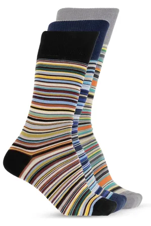 Paul Smith Pack de tres pares de calcetines a rayas