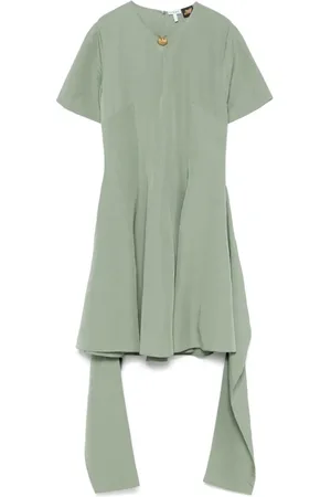 Loewe Vestido corto con placa del logo
