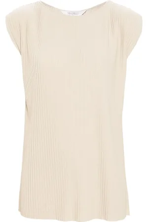 Max Mara Blusa Cambusa con efecto plisado