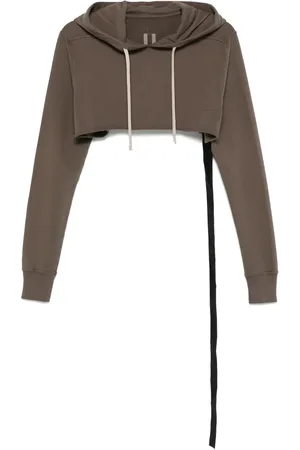 Rick Owens Sudadera corta con capucha