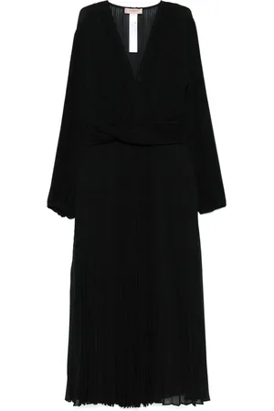 Twin-Set Vestido midi plisado de georgette