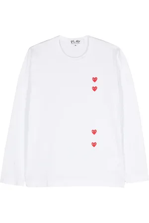 Comme des Garçons Camiseta con corazón estampado