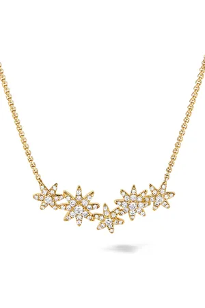 David Yurman Collar Starburst en oro amarillo de 18kt con diamantes