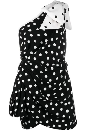 Saint Laurent Vestido corto con hombro descubierto