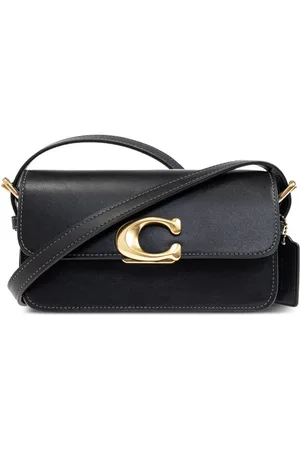 Coach Bolso de hombro con placa del logo