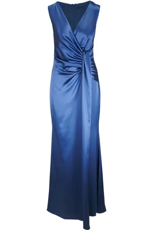 Kiton Vestido de fiesta con cintura fruncida