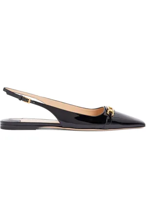 Tom Ford Bailarinas Whitney de cuero con tira trasera