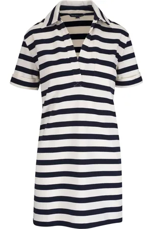 VERONICA BEARD Vestido estilo polo a rayas