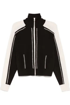 Rokh Chaqueta de chándal de punto bordado