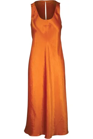 Vince Vestido midi de satén