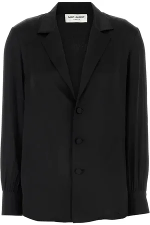 Saint Laurent Camisa satinada