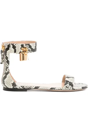 Tom Ford Sandalias con efecto de piel de serpiente