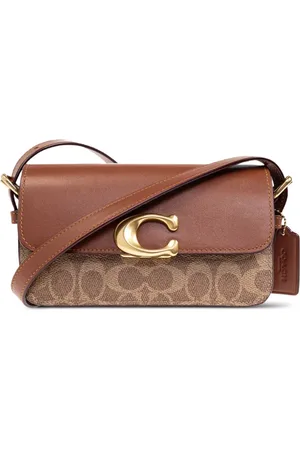 Coach Bolso de hombro con placa del logo