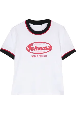 SSHEENA Camiseta con logo estampado
