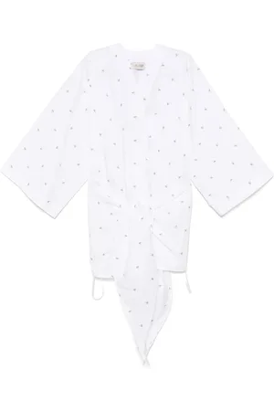 The Attico Vestido corto con logo bordado