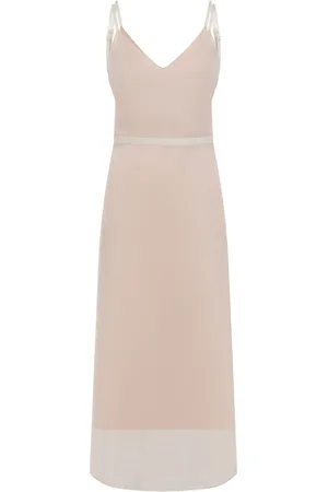 Carven Vestido de seda con la espalda abierta