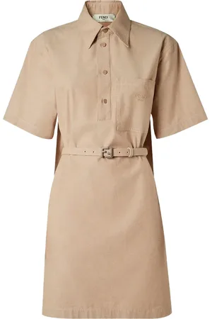 Fendi Vestido corto con cinturón