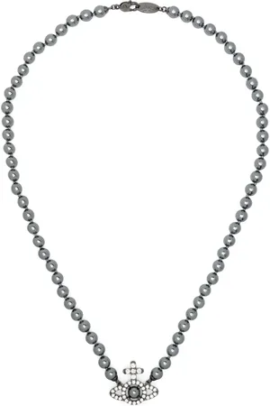 Vivienne Westwood Collar de perlas Olympia con charm Orb