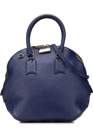 Burberry Bolso satchel Heritage Orchard Bowling grande de piel de becerro granulada 2000-2017