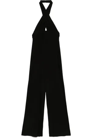 Norma Kamali Mono largo con cuello halter