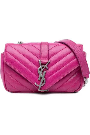 Saint Laurent Bandolera Classic Monogram baby de piel de oveja y chevron con correa de cadena 2015