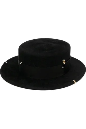 Ruslan Baginskiy Sombrero canotié con detalle de cadena