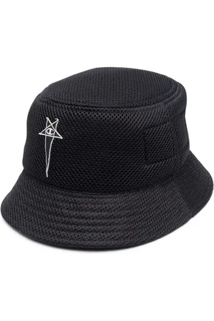 Rick Owens Sombrero de pescador con logo bordado