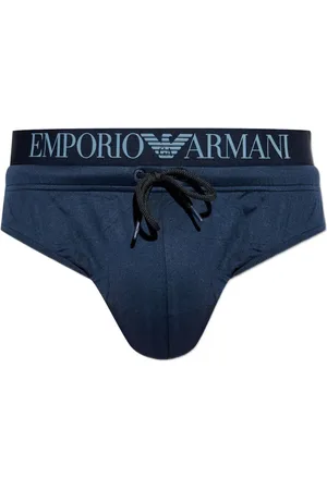 Emporio Armani Bañador con franja del logo