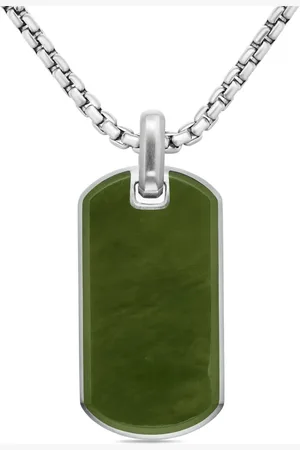 David Yurman Placa Chevron de 35 mm en plata de ley