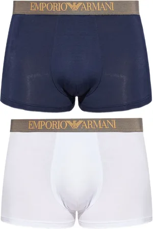 Emporio Armani Pack de 2 bóxeres con logo en la cinturilla
