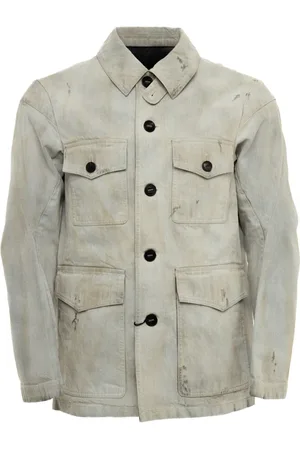 DEVOA Chaqueta vaquera con efecto descolorido