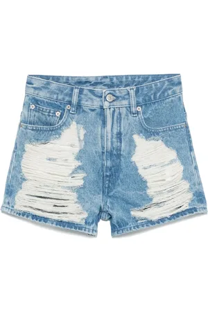 Maison Margiela Pantalones vaqueros cortos rasgados