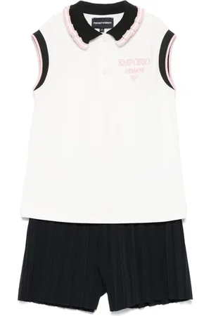 Emporio Armani Conjunto corto con logo bordado