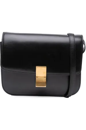 Céline Bandolera Classic Box mediana en piel de becerro 1990-2024