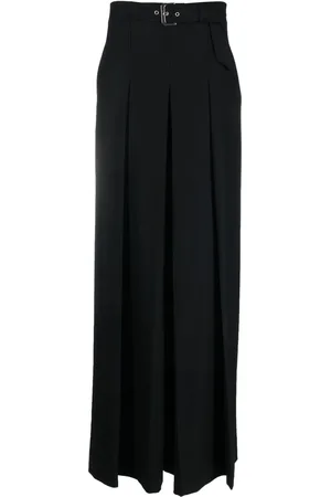 Alberta Ferretti Pantalones anchos con cinturón
