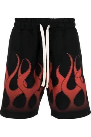 Vision Of Super Bermudas con llamas estampadas