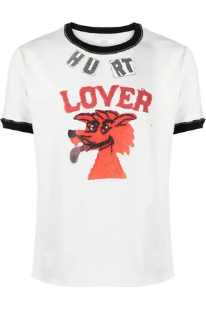 ERL Camiseta con eslogan estampado