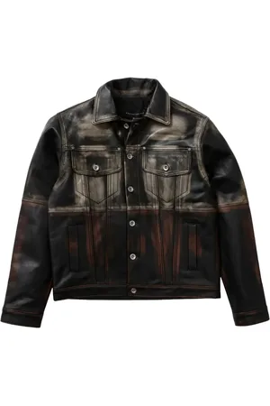 Who Decides War Chaqueta de piel pintada