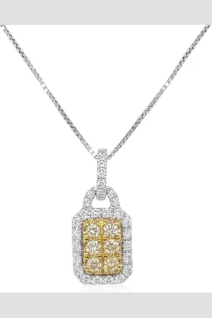 HYT Jewelry Collar Sunshine Yellow Diamond en platino con colgante