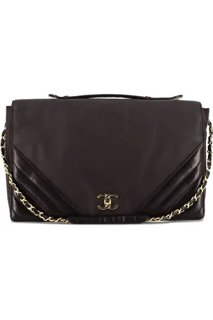 CHANEL Bolso de mano con cierre giratorio CC 1988