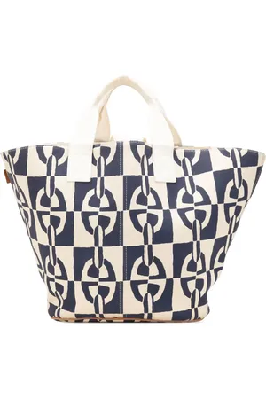 Hermès Bolso shopper Canvas Chain D Ancre Beach 1990-2010